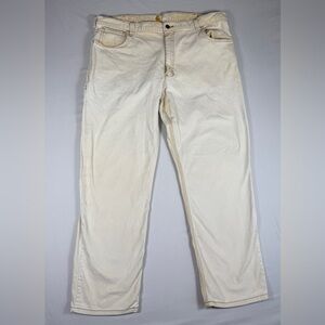 Carhartt Relaxed Fit Carpenter Pants | Men’s 40x30 | Beige Workwear
